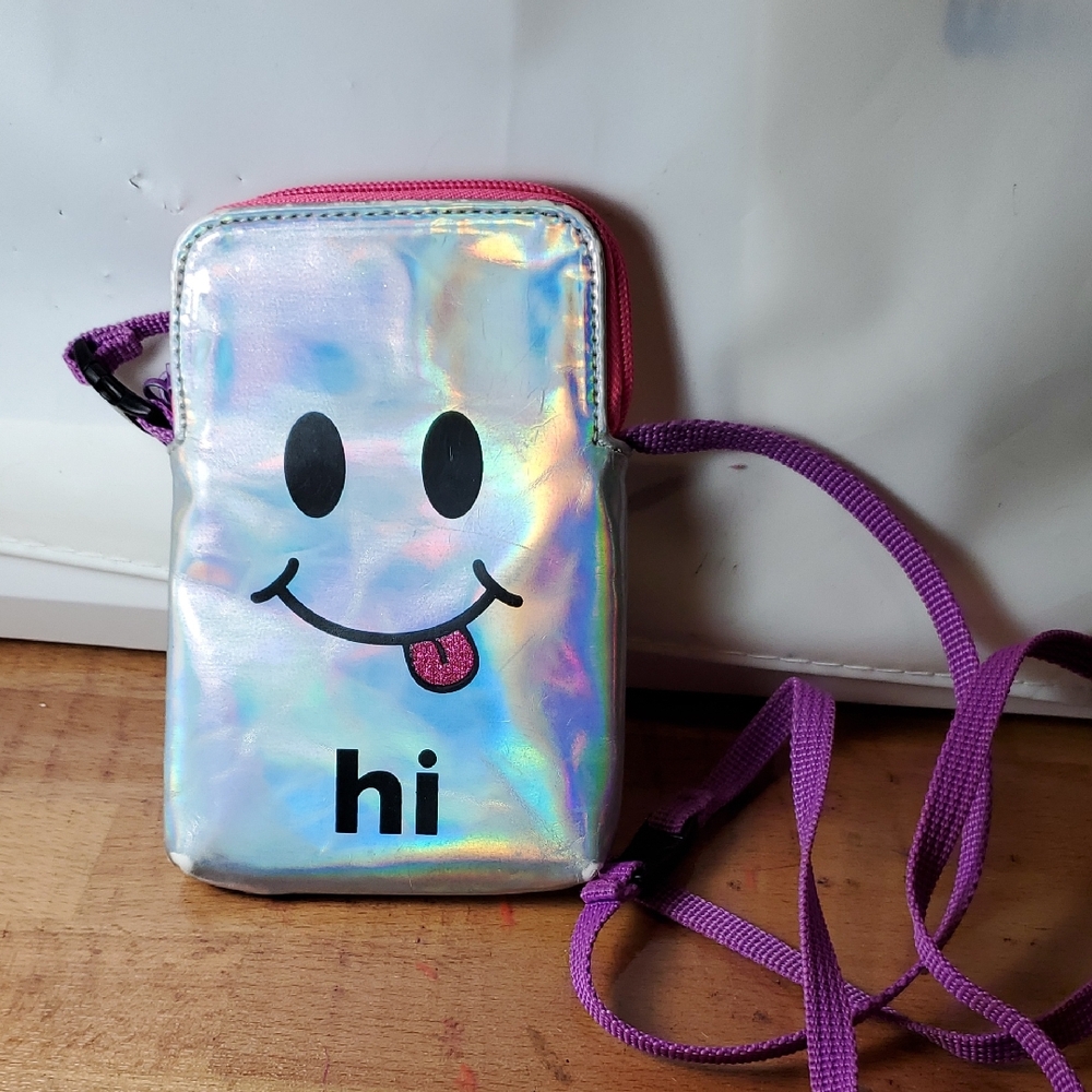 Little Miss Matched Holographic Phone Bag